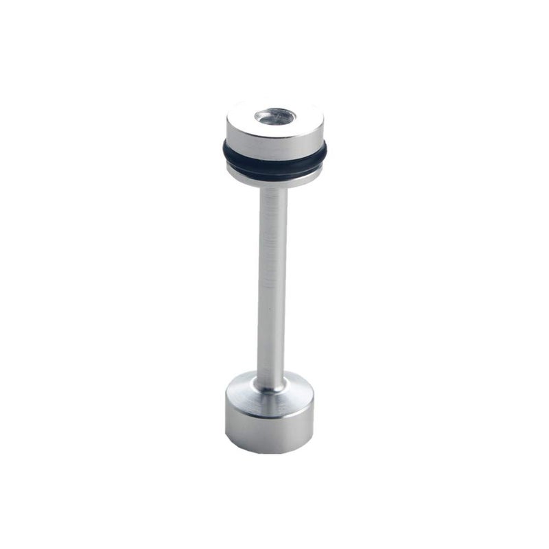 JGR LS Engine Billet Aluminum Oil Diverter Barbell Galley Plug Fits GM Gen III & IV LS Engines LS1 LS2 LS3 LS6 LS7 LS9 LQ4 LQ9 4.8L 5.3L 6.0L 6.2L Silver - Image 4